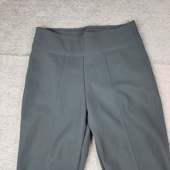 Maria Pinto M2057 Womens Pants Size 2 Gray Stretch Pull On Seamed Career Neutral - Picture 2 of 7